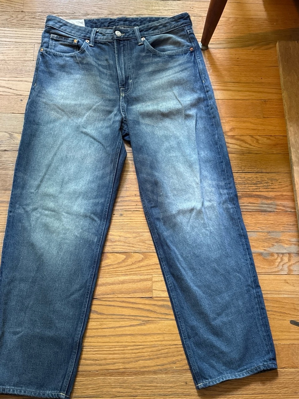 H&M Men's Relaxed Blue Denim Jeans